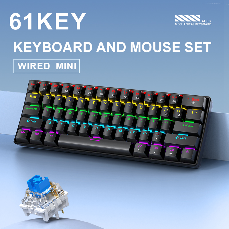 APAYADO K61 Keyboard Mekanis M - Gaming Keyboard Mini ulasan dan harga
