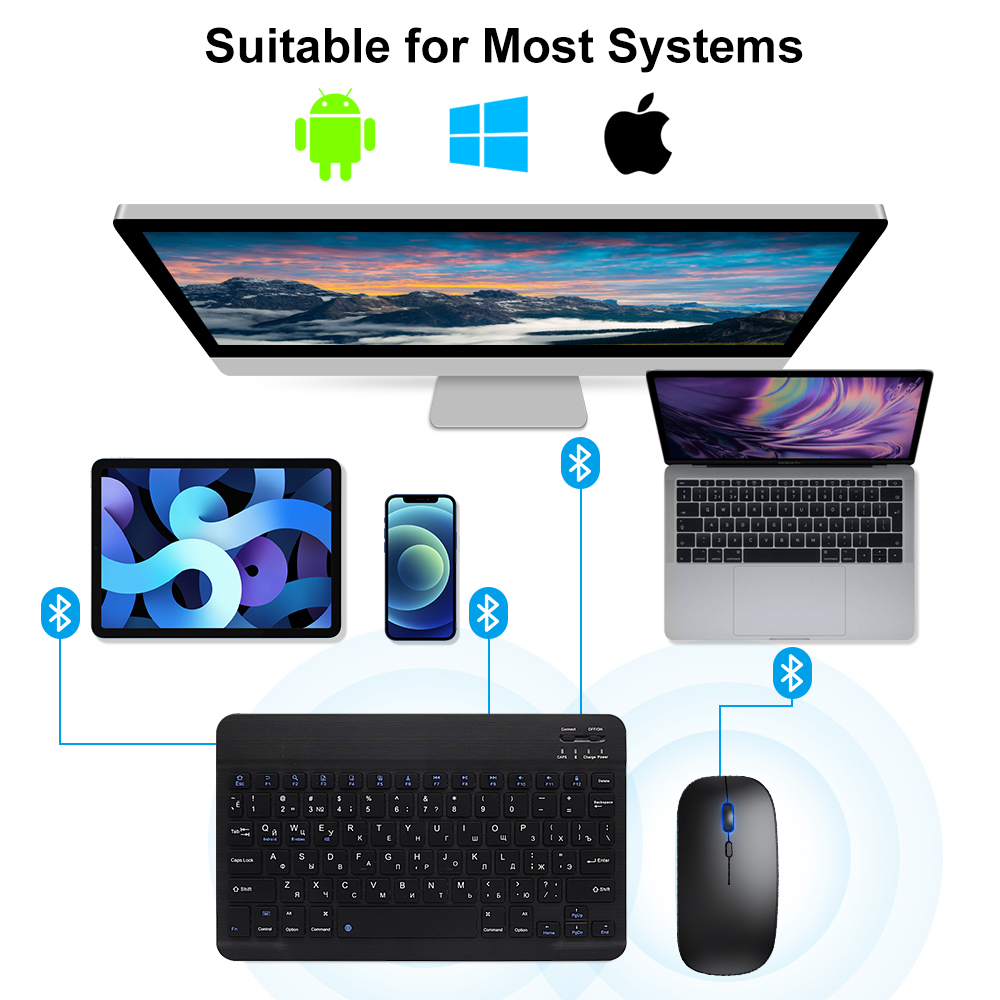 Keyboard dan Mouse Bluetooth,  - Gaming Keyboard Mini ulasan dan harga