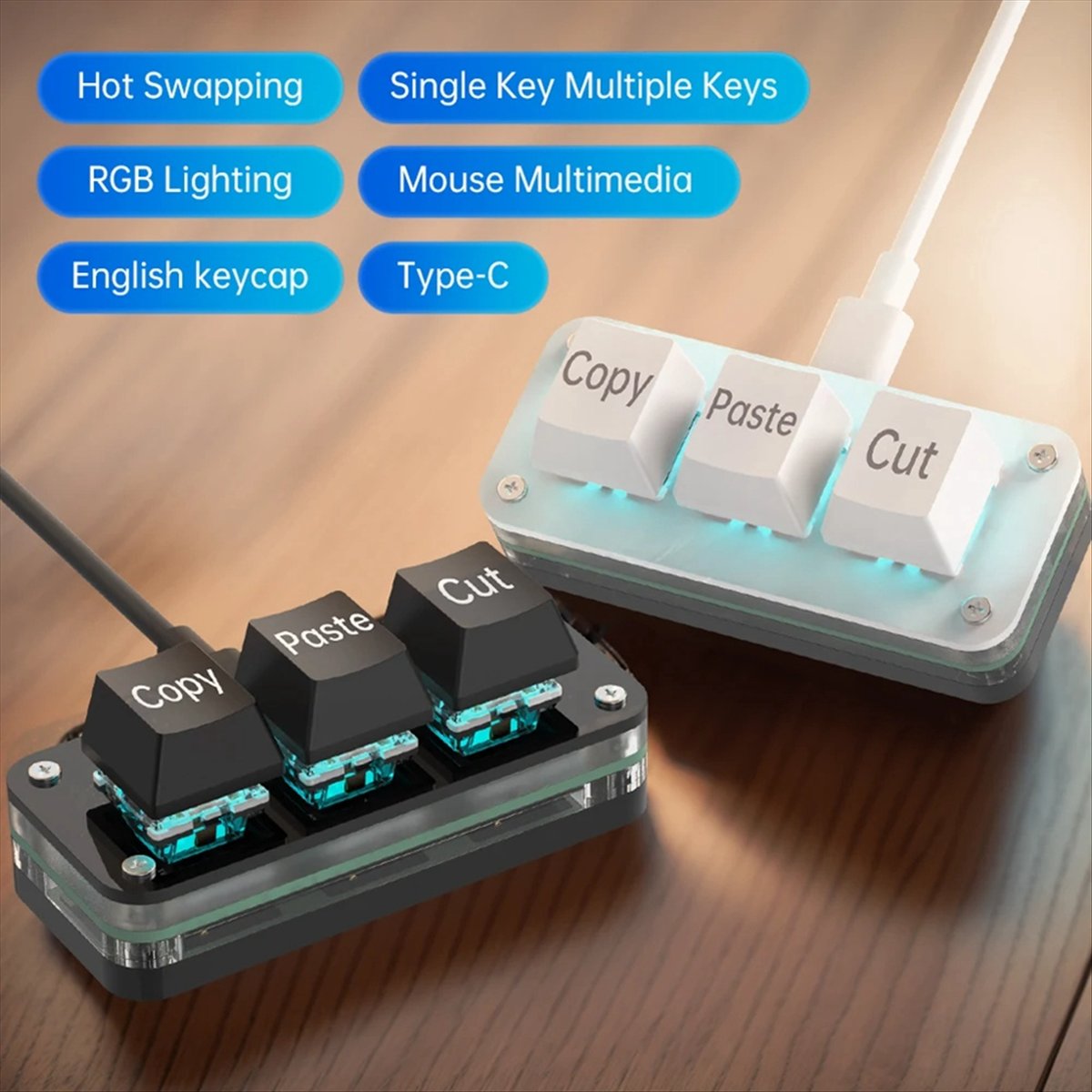 Doyou 3 Tombol Pemrograman Mak - Gaming Keyboard Mini ulasan dan harga
